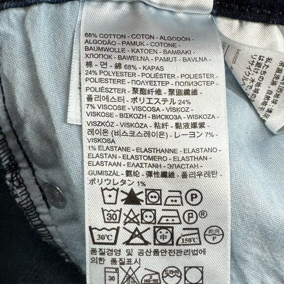 Levi's Jeans Womens 10/30 Slight Curve Classic Rise Straight Dark Washed Blue - Picture 9 of 12